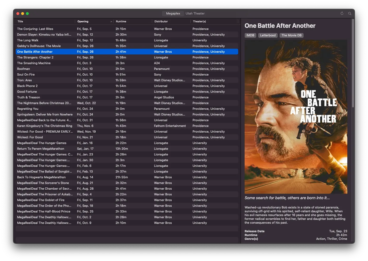 Building a native Mac app for movies in my town