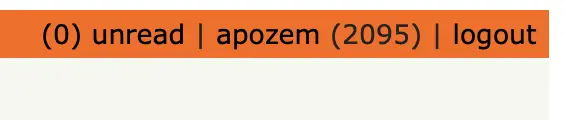 The top bar of Hacker News with a link to your unread replies, added by my extension